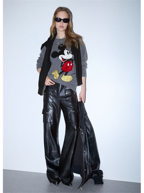 Maglia jacquard in lana Mr Mouse LIU JO | WF6455MS009/L9451